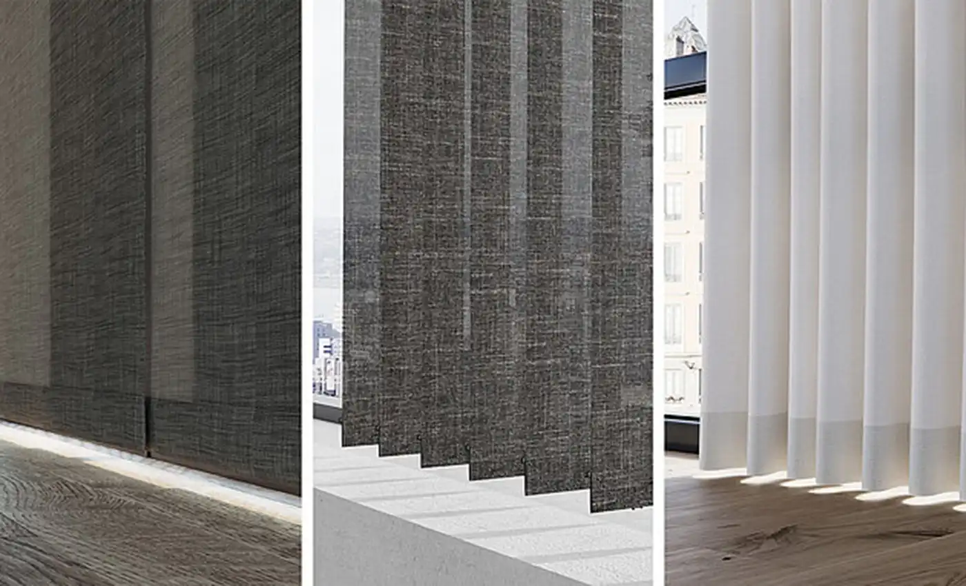 Elegante Kücheneinrichtung mit abdunkelnden Jalousien